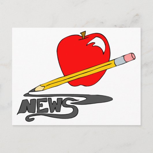 Newsletter der Schule Postkarte (Vorderseite)