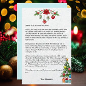 Newsletter der Weihnachtsfamilie - Ihr Text Briefpapier