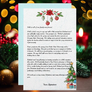 Newsletter der Weihnachtsfamilie - Ihr Text Briefpapier