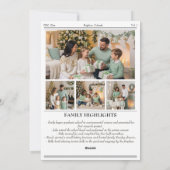 Newsletter der Weihnachtszeitungen-Fotos Feiertagskarte (Rückseite)