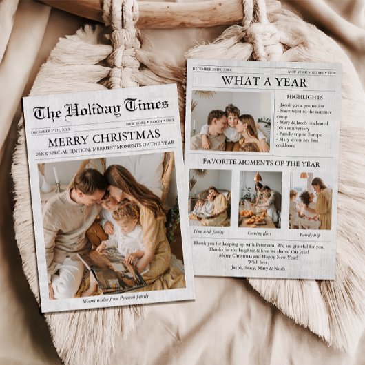 Newsletter der Zeitung Weihnachten FotoCollage