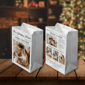 Newsletter der Zeitung Weihnachten FotoCollage Mittlere Geschenktüte