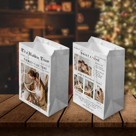 Newsletter der Zeitung Weihnachten FotoCollage Mittlere Geschenktüte