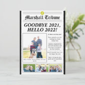 Newsletter der Zeitungsfamilie - Urlaubskarte Feiertagskarte (Stehend Vorderseite)