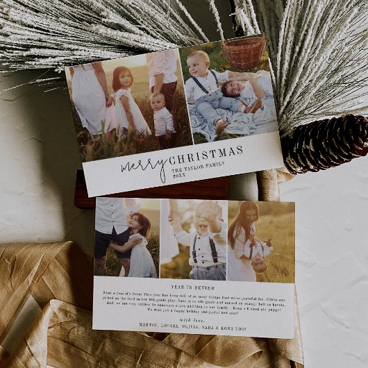 Newsletter "Modern Chic Foto Collage" Feiertagskarte