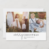 Newsletter "Modern Chic Foto Collage" Feiertagskarte (Vorderseite)