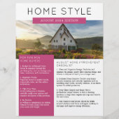 Newsletter "Real Anwesen August" Werbemaßnahmen fü Flyer (Vorne)