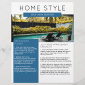 Newsletter "Real Anwesen Juli Werbewirtschaft" Flyer (Vorne)