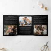 Newsletter "Simple Frames Foto" Dreifach Gefaltete Urlaubskarte (Innenseite)