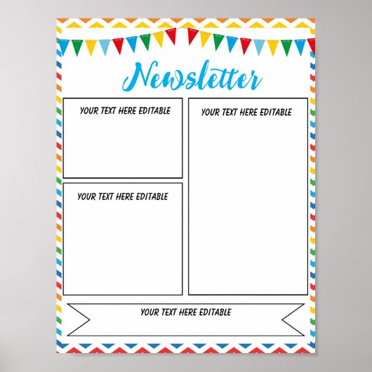 Newsletter-Vorlage Poster (Vorne)