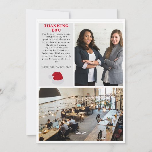 Newsletter Weihnachten Zeitung Business Corporate (Rückseite)