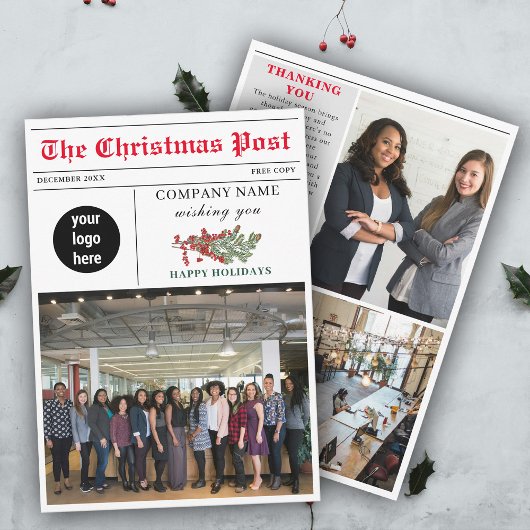 Newsletter Weihnachten Zeitung Business Corporate