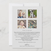 Newsletter "Weihnachtsgrün" Feiertagskarte (Rückseite)