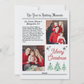 Newsletter Zeitung Foto Weihnachten (Rückseite)