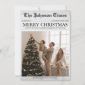 Newsletter Zeitung Weihnachten Jahr in Überprüfung (Vorderseite)