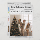 Newsletter Zeitung Weihnachten Jahr in Überprüfung (Vorne/Hinten)