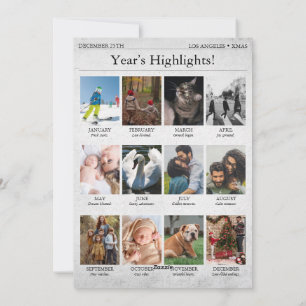 Newsletter Zeitung Weihnachten Jahr in Überprüfung