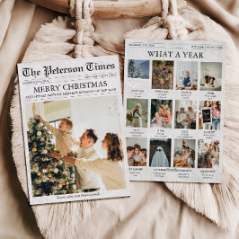 Newsletter Zeitung Weihnachten Jahr in Überprüfung