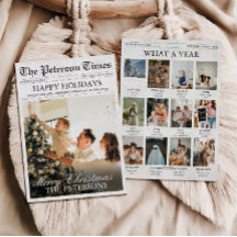 Newsletter Zeitung Weihnachten Was für ein Jahr Fo