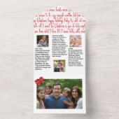 Newsletter zu Weihnachten 🎄 ✨ Foto All In One Einladung (Innen)