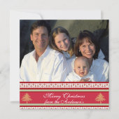 Newsletter zur Weihnachtskarte "Back Red Damask" Einladung (Vorderseite)