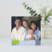 Newsletter zur Weihnachtskarte "Back Red Damask Tr Einladung (Stehend Vorderseite)