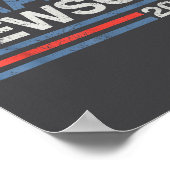 Newsom 2028 President 48 Us Flag Election Campaign Poster (Ecke)