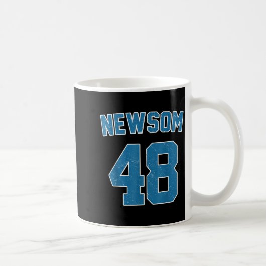 Newsom 48 President 2028 Us Flag Election Campaign Kaffeetasse (Rechts)