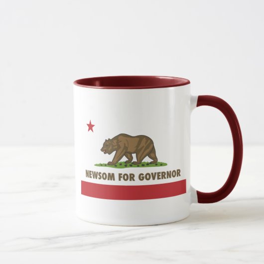 Newsom für Gouverneur Tasse (Rechts)