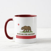 Newsom für Gouverneur Tasse (Links)