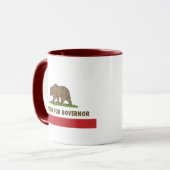 Newsom für Gouverneur Tasse (Vorderseite Links)