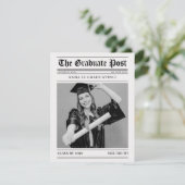 Newspaper 2026 Graduation Photos Save The Date (Stehend Vorderseite)