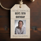 Newspaper Birthday News Funny Humorous Men 70th Geschenkanhänger