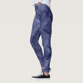 NEWSPAPER - Blau Leggings (Links)