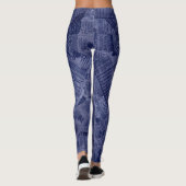 NEWSPAPER - Blau Leggings (Rückseite)