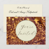 Newspaper Rock Amerikanische Ureinwohner Utah Einladung (Vorne/Hinten)