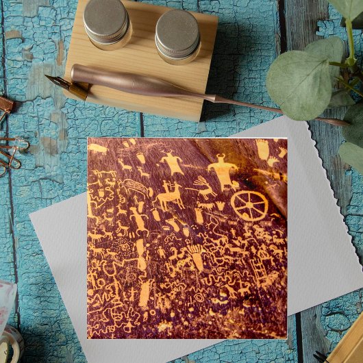 Newspaper Rock Amerikanische Ureinwohner Utah Fliese