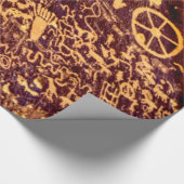 Newspaper Rock Amerikanische Ureinwohner Utah Geschenkpapier (Ecke)