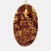 Newspaper Rock Amerikanische Ureinwohner Utah Keramik Ornament (Rechts)