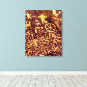 Newspaper Rock Amerikanische Ureinwohner Utah Leinwanddruck (Insitu (Holzboden))