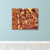 Newspaper Rock Amerikanische Ureinwohner Utah Leinwanddruck (Insitu (Holzboden))