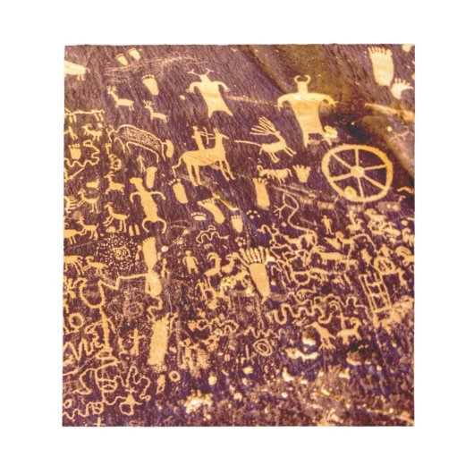 Newspaper Rock Amerikanische Ureinwohner Utah Notizblock (Vorderseite)