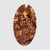 Newspaper Rock Amerikanische Ureinwohner Utah Ornament (Vorderseite)