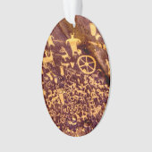 Newspaper Rock Amerikanische Ureinwohner Utah Ornament (Vorderseite)