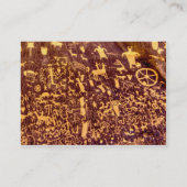 Newspaper Rock Amerikanische Ureinwohner Utah Visitenkarte (Rückseite)