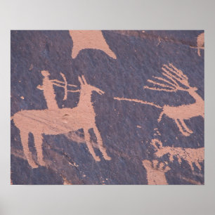 Newspaper Rock, S.P., ABER in der Nähe von Montic Poster