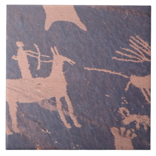 Newspaper Rock, S.P., UT bei Monticello. Fliese