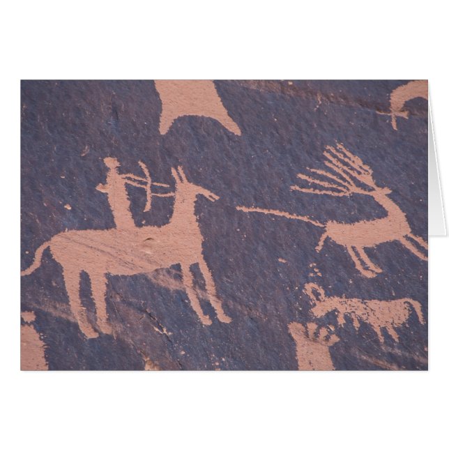 Newspaper Rock, S.P., UT Near Monticello. (Vorderseite (Horizontal))