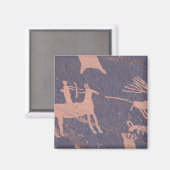 Newspaper Rock, S.P., UT Near Monticello. Magnet (Vorderseite/Rückseite)