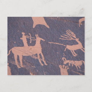 Newspaper Rock, S.P., UT Near Monticello. Postkarte